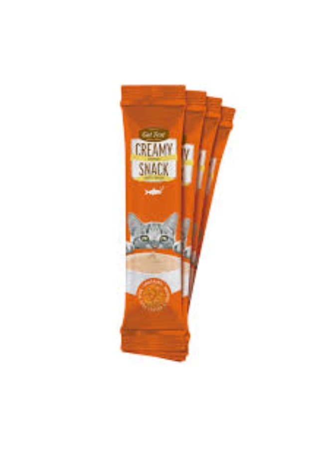 Cat Fest Creamy Snacks Salmon with Caviar 4x10g Soft Cat Treats for Kittens & Adult Cats From Varmacy - Image 2